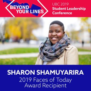 SLC Faces of Today Award Recipient 2019- Sharon Shamuyarira